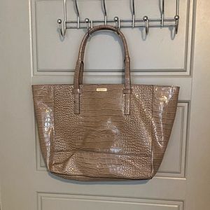 Kate Spade X-large Croc taupe tote